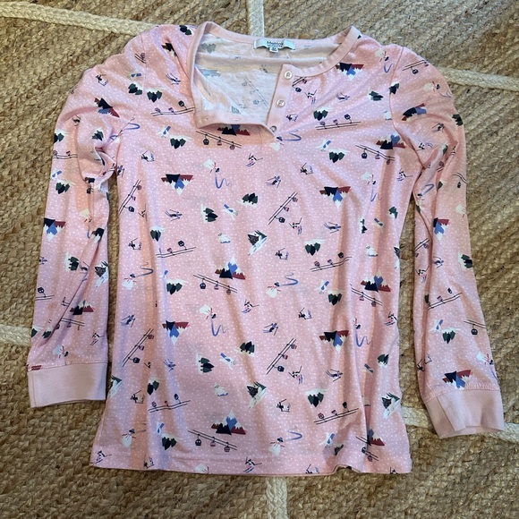 Me Moi Collection Women’s Ski Chalet Two-Piece PJ Set Size Medium - Picture 4 of 6